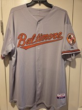 Baltimore Orioles 2015 Majestic Authentic Cool Base Road Gray Jersey Size 56