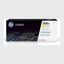 New Open Box HP 508A Yellow Original LaserJet Toner Cartridge, CF362A