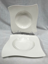 Set Of 2 Villeroy Boch New Wave, Large Rim, China Soup Bowls 9.25