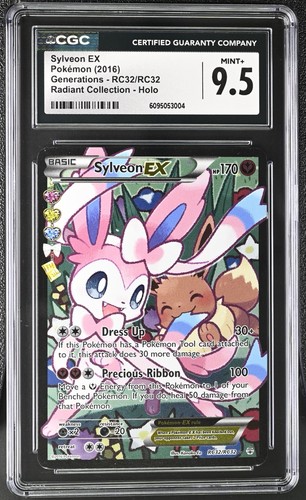 2016 POKEMON GENERATIONS RADIANTES COLL - HOLO #RC32 SYLVEON EX CGC 9,5