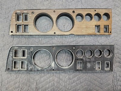 PAIR OF TWO!  1970 s Mopar Dodge Plymouth  B-Body Gauge Cluster Face Bezels