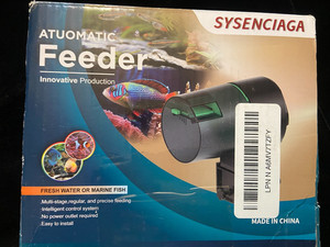 Sysenciaga  AUTOMATIC FISH FEEDER Aquarium Food Fresh FISH Battery Power