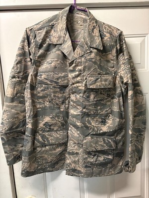 NWOT USAF AIR FORCE ABU Utility Camo Digital Tigerstripe Uniform Top 42L