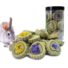 FIPASEN Rabbit Chew Toys for Teeth, 18PCS Natural Timothy Hay 18 PCS