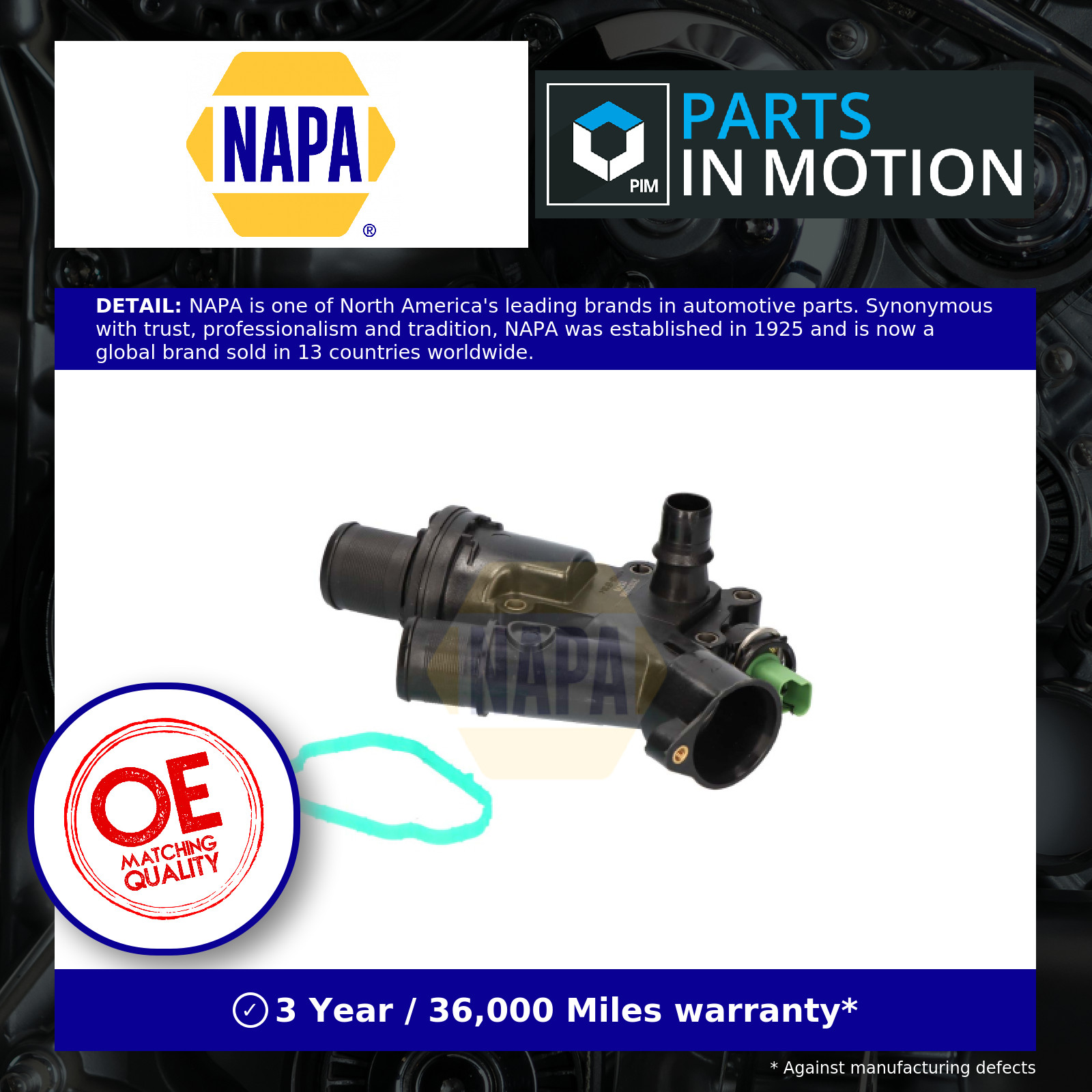 Coolant Thermostat fits DS NAPA Genuine Top Quality Guaranteed New - Image 9