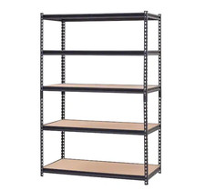 5-Shelf Heavy Duty Adjustable Metal Garage Storage Shelving Unit