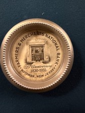 Farmers & Merchants National Bank Matawan, New Jersey 125th. Anniversary Piece