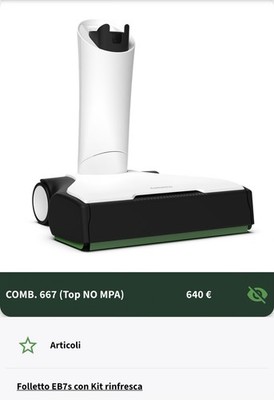 Vorwerk Leprechaun MULTIFUNCTION/CARPET MAT EB7 (VK7/Wireless) NEW