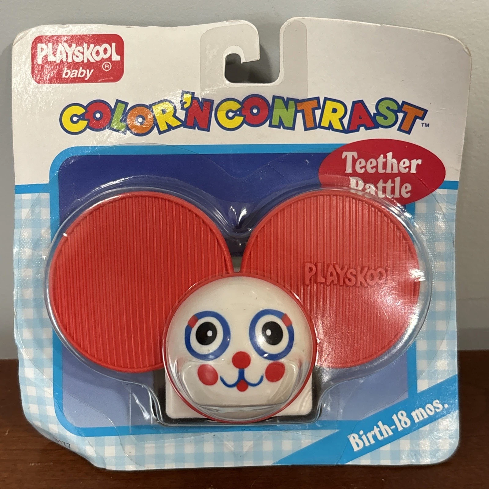 Playskool Baby Color N Contrast Red Mouse Teether Rattle 90s New NOS VINTAGE
Opens in a new window o