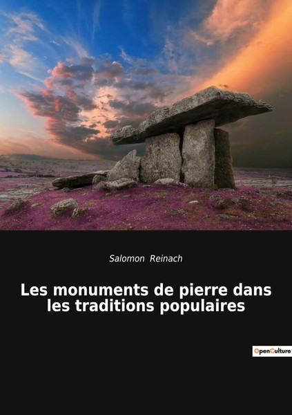 Salomon Reinach | Les Monuments De Pierre Dans Les Traditions Populaires | Buch-image