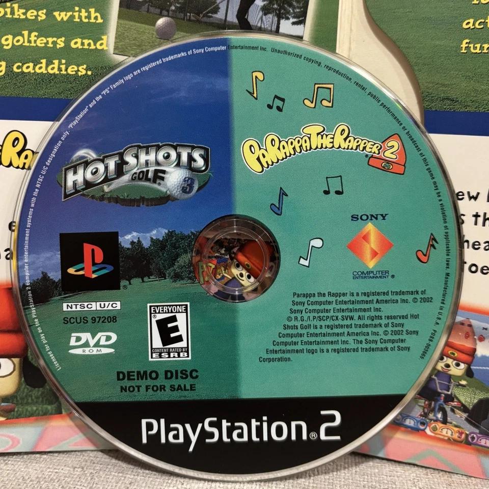 PS2 Hot Shots Golf 3 & Parappa the Rapper 2 Demo Disc - Image 4 of 4