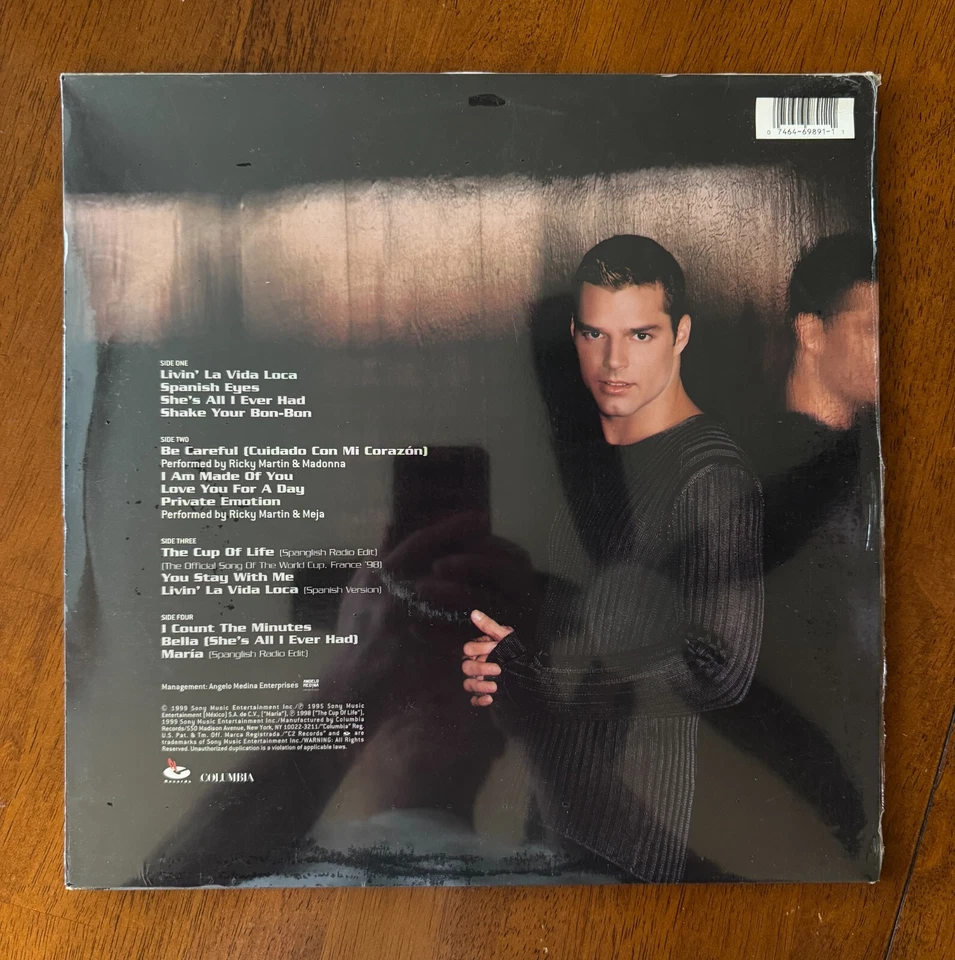 Ricky Martin - Self Titled (1999) 2x LP Vinyl - Sealed, First Pressing - Image 2 of 2
