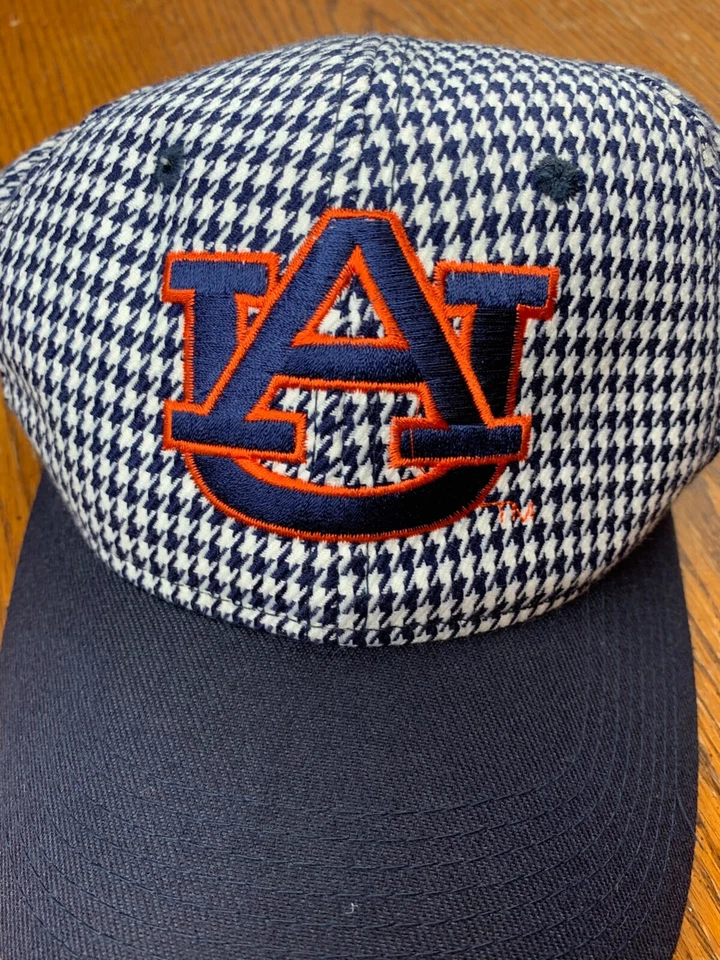 De colección Años 80 Universidad Castaño Rojizo Tigres Pata de Gallo Correa Sombrero War Eagle Alabama Foto 4 de 4