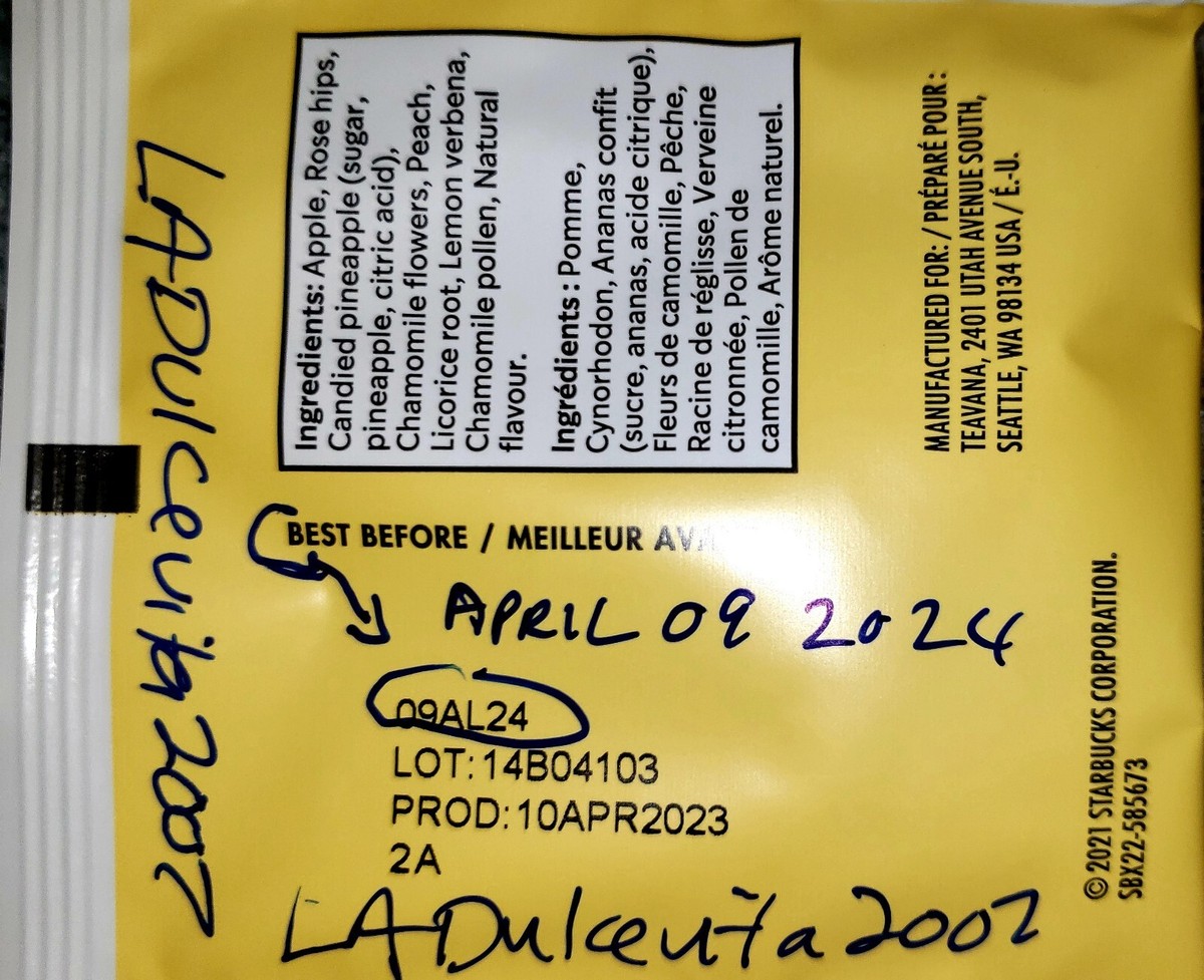 🌈 NEW! RARE 2024 STARBUCKS TEAVANA PEACH TRANQUILITY HERBAL 10