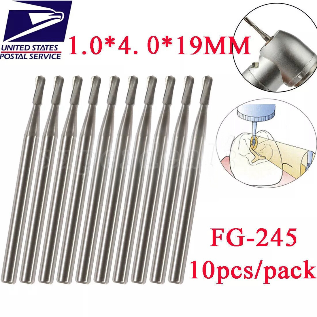 カーペンター ストライクイーグル SE 150-245 FG type MD Dental Carbide Burs Tungsten Steel Bur FG #330 /FG #245 for High