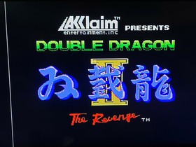 Cartuccia gioco vintage Nintendo NES Double Dragon 2 autentica testata funzionante