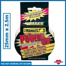 EVERBUILD MAMMOTH DOUBLE SIDED TAPE POWERFUL GRIP 25MM x 2.5MT