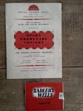Two 1947 OPERA PROGRAMMES Die Fledermaus And Promenade Concert