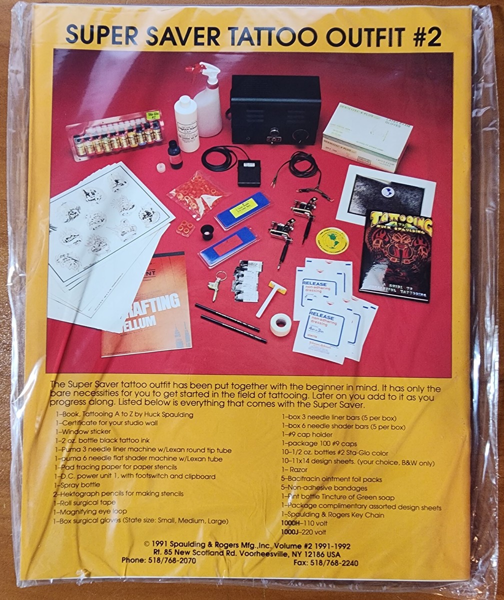 1991-92 Spaulding & Rogers Rare, Original Tattoo Supply's Catalog
