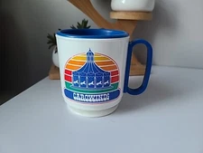 Vintage Whirley Carowinds Cup Mug w/ Lid EUC Theme Park Souvenir