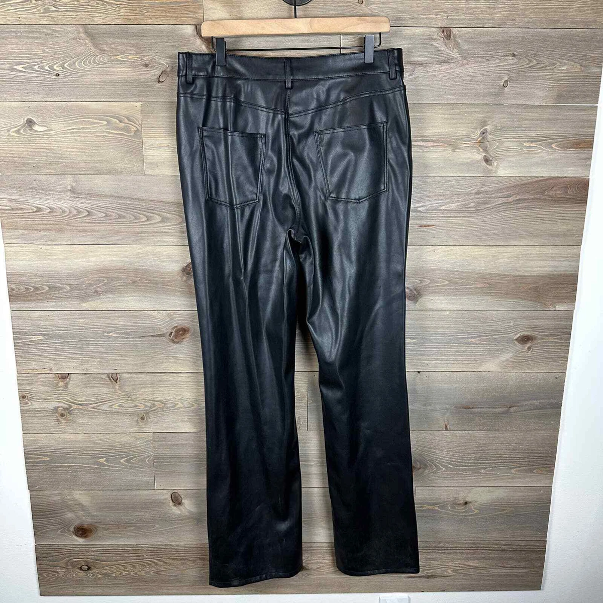 full length faux the 90s leather pants zara