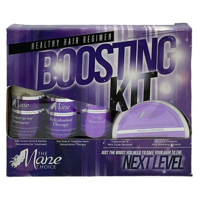 The Mane Choice Healthy Hair Grow Regimen 4 Piece Boosting Kit 2 oz RARE