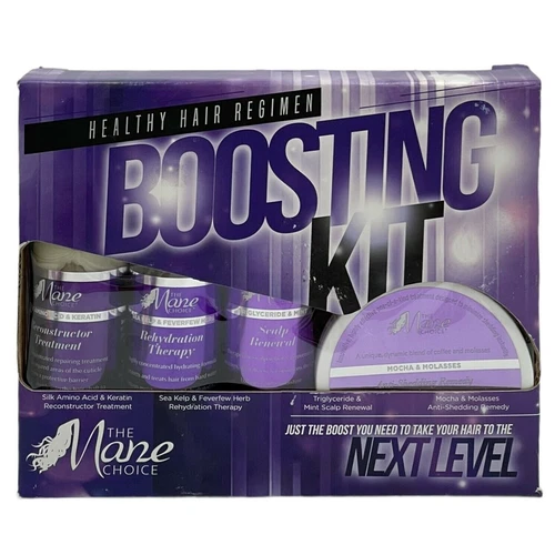 The Mane Choice Healthy Hair Grow Regimen 4 Piece Boosting Kit 2 oz RARE