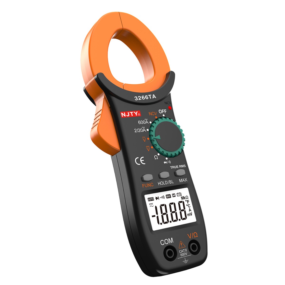 3266TA True LCD Digital Clamp Meter Multimeter AC/ Voltage Tester