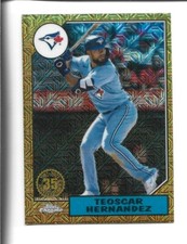 2022 Topps Series 2 Chrome 1987 Silver Pack Mojo #T87C2-17 Teoscar Hernandez