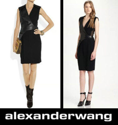 $1,290 Kim Kardashian ALEXANDER WANG Black Leather