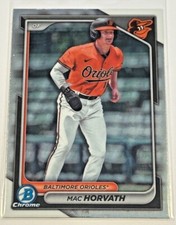 2024 Bowman Baseball CHROME Prospects, 1st Autos, Refractors, serial numbers