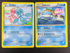 Frillish 20/119 Common + Jellicent 21/119 Phantom Forces Pokemon Card NonHolo