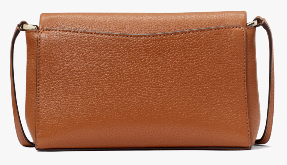 NWB Kate Spade Leila Mini Zip Crossbody Brown Leather Purse NWB Kate Spade Leila Mini Zip Crossbody Brown Leather Purse