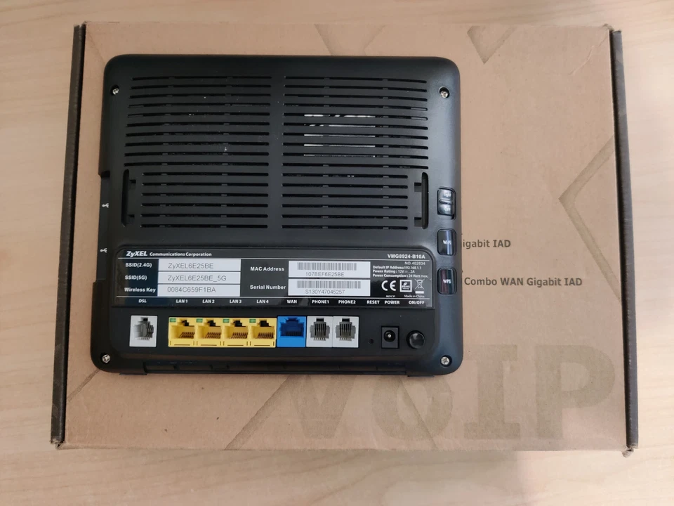 Modem Router ZyXEL VMG8924-B10A ADSL2+ e VDSL2 WIFI VOIP - Immagine 2 di 4