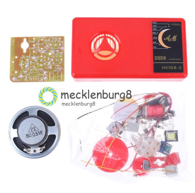 1 Set 7 Tube AM Radio Electronic HX108-2 DIY Kit Electronic Learning Kit