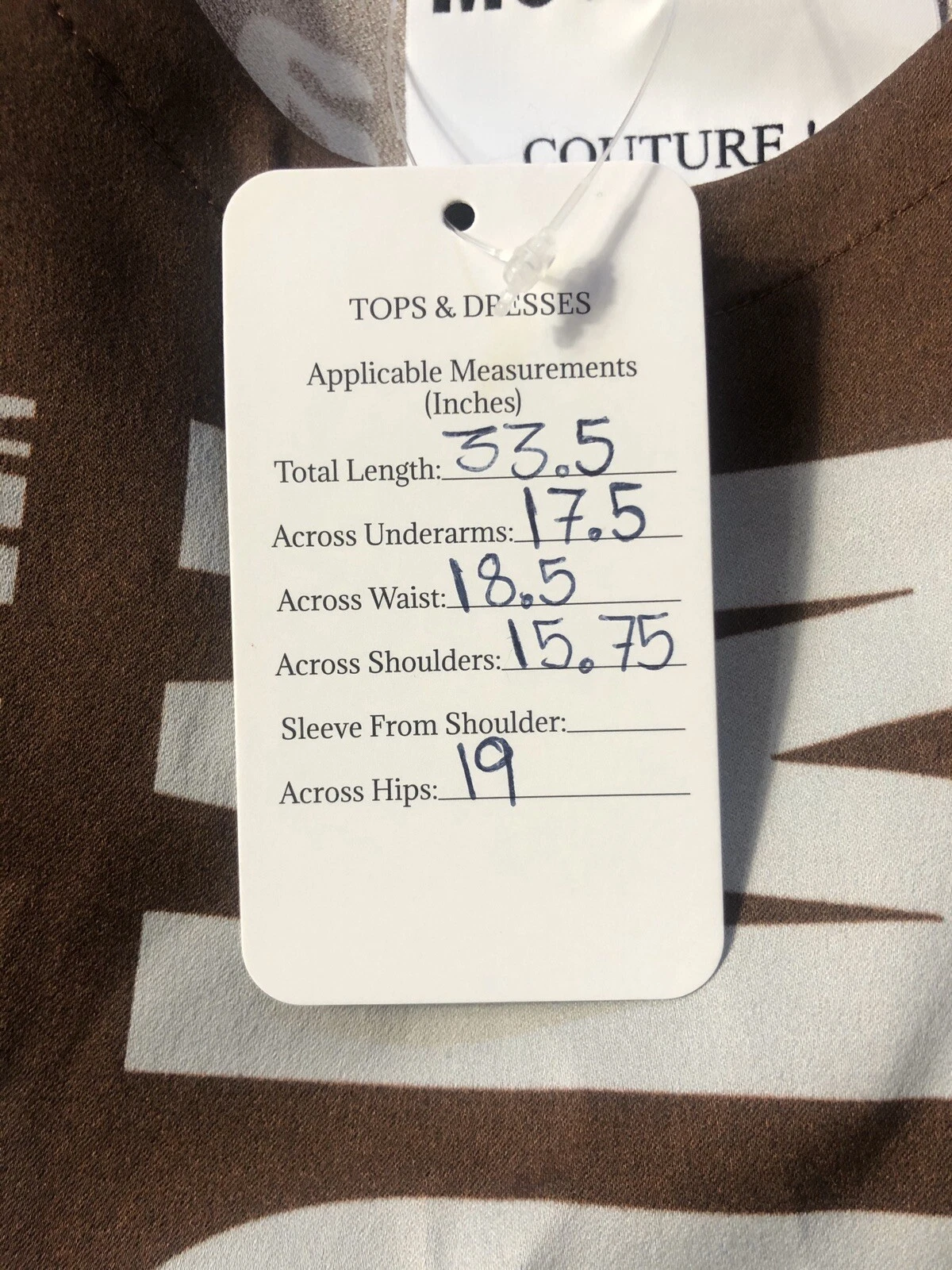 Abito vintage Moschino di Jeremy Scott stampa barretta di cioccolato XS