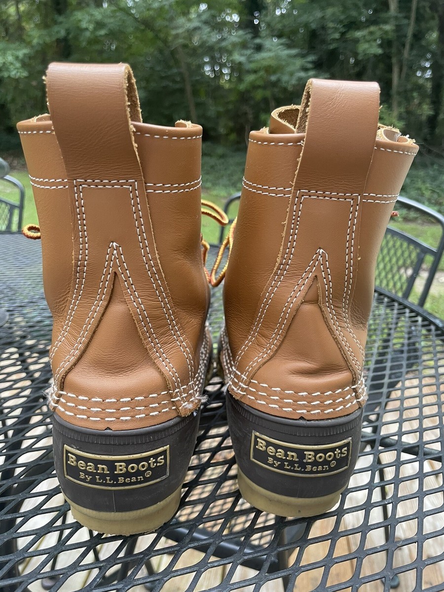 L.L.Bean ブラウンジャケット M BEAN BOOTS By LL Bean Leather Hunting Rain Duck Brown Sz 6M