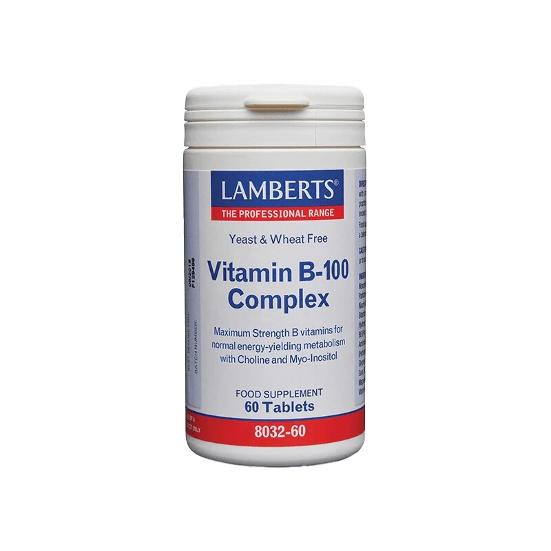 Lamberts Vitamin B 100 Complex 60 tablets for Energy metabolism