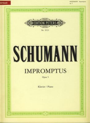 10 Impromptus zum Thema von Clara Wieck op.5 Klaviermusik Schumann Edition Peters