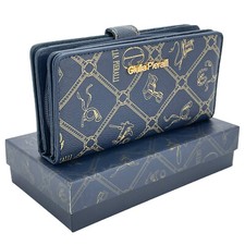 Giulia Pieralli Damenbörse Blau Geldbörse Schöne Börse Portemonnaie NEU