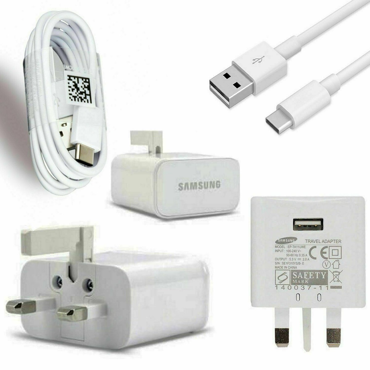 GENUINE SAMSUNG FAST CHARGER PLUG CABLE FOR SAMSUNG GALAXY A20