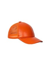 METELLINO Summer Leather and Mesh Hat   Lightweight, Breathable, Adjustabl
