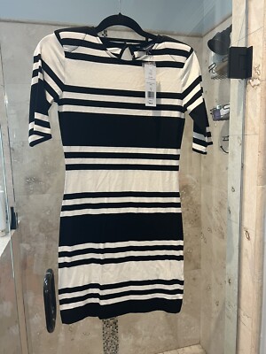 french connection black and cream dress French Connection Women's Phoebe Alicia Sleeveless Maxi Dress