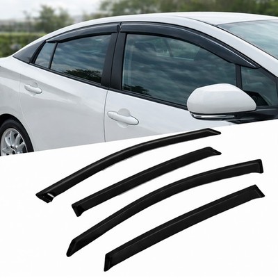 Window Visor Rain Guard 4pcs For Chrysler 300M 1999-2004 Tape-On Dark Smoke