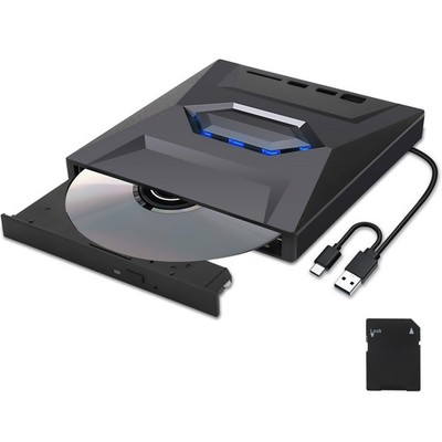 1 PC 5 in1 USB 3.0 External CD DVD Drive Player Burner Writer Device For Laptop