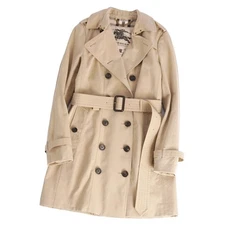 Burberry Coat THE SANDRINGHAM Trench Womens 10 (l) Beige Used MOLO-0