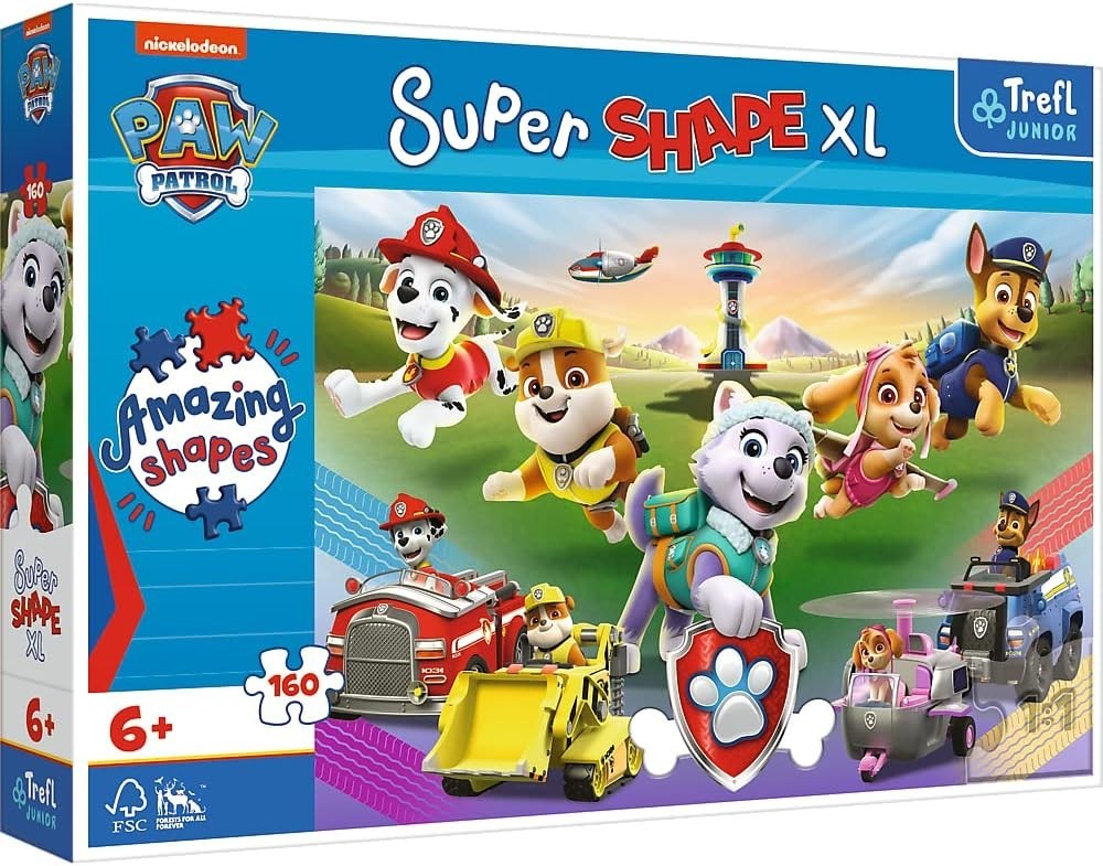 Puzzle 160 pièces Pat' Patrouille XL pour voir briller les yeux de votre enfant