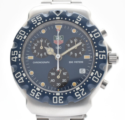 READ TAG Heuer Formula 1 CA1210-R0 Chronograph Blue Dial Quartz Mens Watch JAPAN