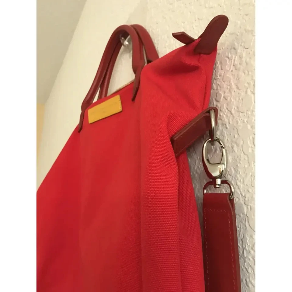WANT Les Essentiels de la Vie tote bag Red and Yellow organic cotton Limited - Image 3 of 4