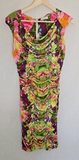 Calvin Klein Dress Size 10 Colorful Vibrant Sleeveless Tight Zipper